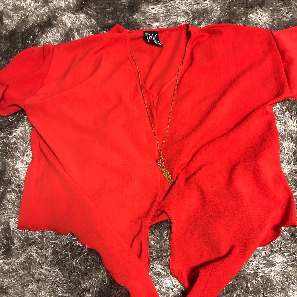 Red blouses